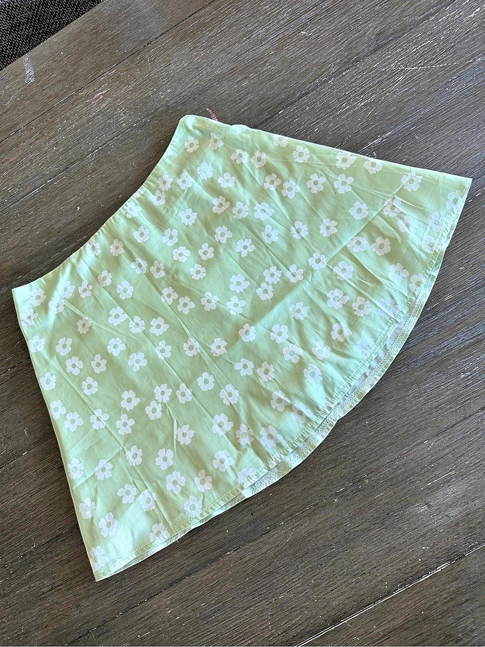 Princess Polly Malcolm Mini Skirt Floral Green & White Size 6